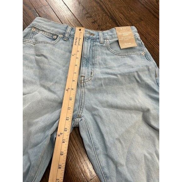 NWT Madewell Womens The '90s Straight Crop Jeans Distressed Denim Blue Size 27 - Picture 9 of 10